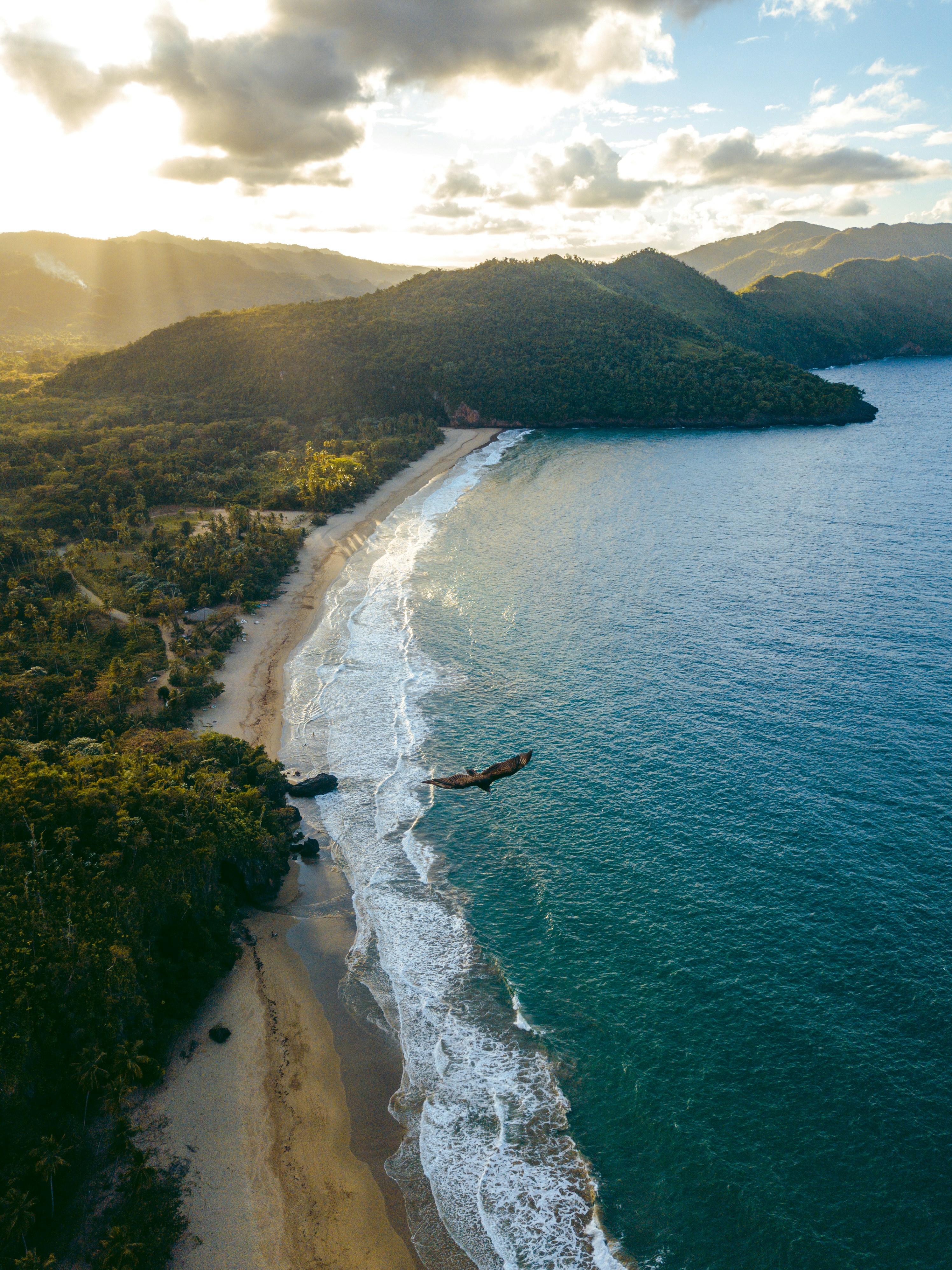 Aerial Coastal Landscape
