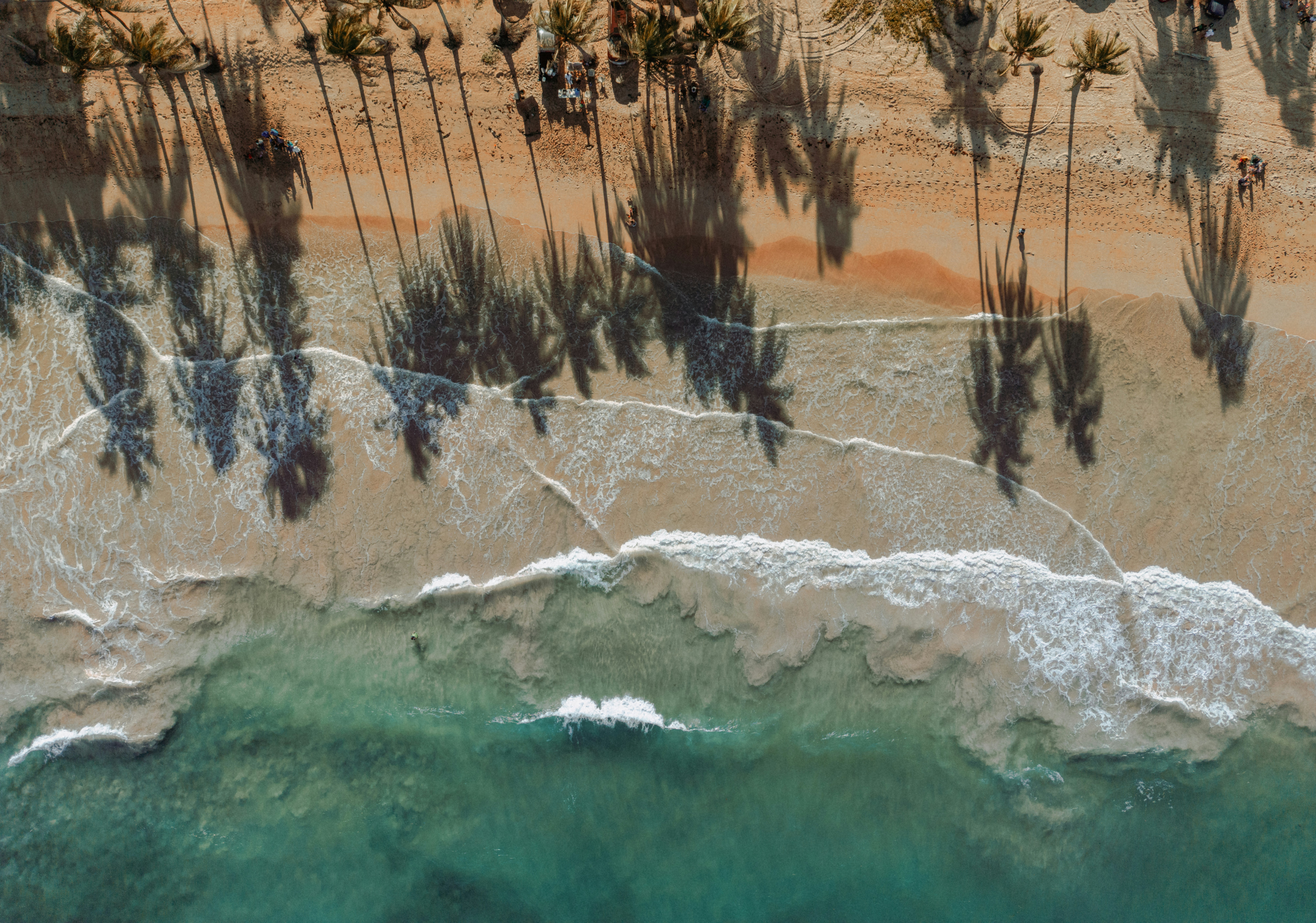 Aerial Beach Shadows