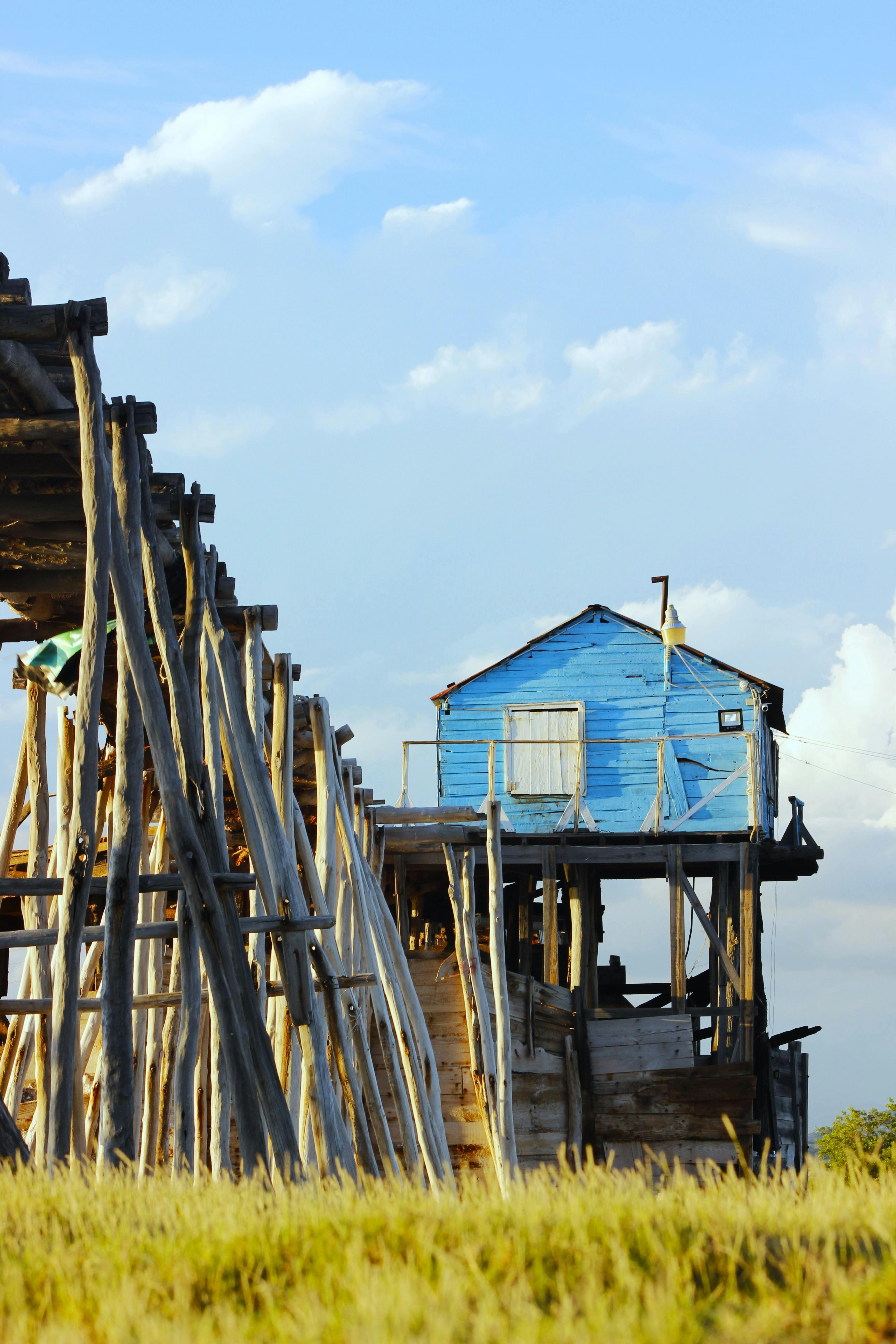 Rustic Blue House